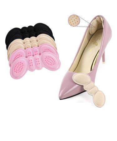 Heel Grips Pad 3 Pairs Breathable Anti-Slip Self-Adhesive Sponge Pads Protectors for Shoes. Preventing Foot Blister and Pain