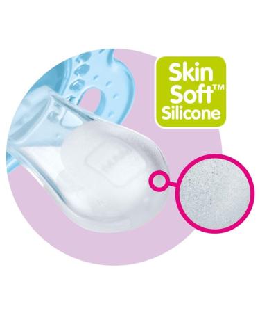 MAM Original Skinsoft Silicone Pacifier Set for 6-16 Months - 2 Pacifiers in Pink & Orange (1 Pink 2 Pieces) - International Shipping Available - Buy Online on GoSupps.com