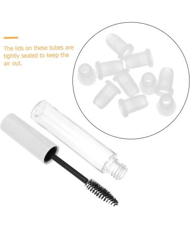 WOONEKY 10pcs Eyelash Tube Empty oil Bottles Mascara Bottles Eyelash Mascara Cosmetic White Plastic - Buy Online on GoSupps.com
