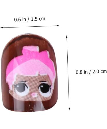 minkissy Children Fake Nail 3 Sets Cartoon Nail Art Sticker Kids Art Fake Nail Nail Stickers Kids False Nail Colorful Finished Nail Art Child Colorful Kids Nail Stickers - Buy Online on GoSupps.com