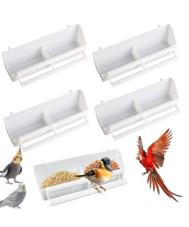 5 pieces plastic bird's bowl of bird cage water bowl bird cage bird cage bowl for hanging hanging bird-fold bowl wasser donor bird for birds parrot bird cage accessories - Buy Online on GoSupps.com