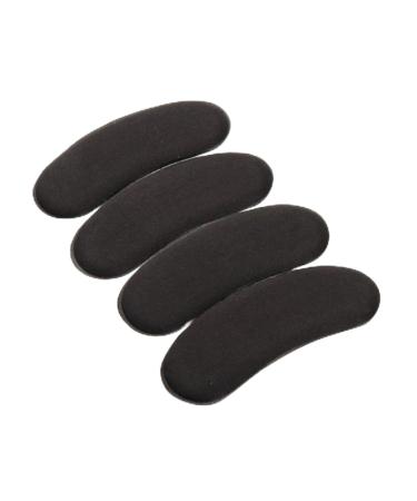 FRCOLOR 5 Pair High Heel Grips Insoles for Shoes Spray Bottle Shoe Inserts Shoes Heels Heel Liner Pads Sponge Heel Padded Heel The Drop Heels Heel Grips Pads Thicken Half Size Pad Black 10.50X4.00X0.30CM