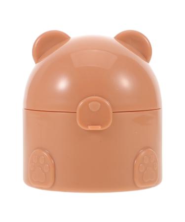 ibasenice 50g Bo te Poudre pour Corps Design Ours tui de Voyage Compact Contenant Poudre Applicateur pour Gar on Fille Bo te Herm tique Rangement Houppettes