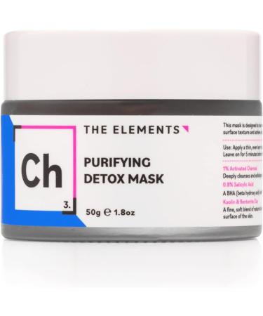 The Elements Purifying Detox Mask a face mask formulated with Activated Charcoal and Amazonian Clays to detox and clear pores 50g - Buy Online on GoSupps.com