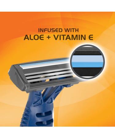 BIC Comfort 3 Men's Disposable Razors - 3 Blade for Ultra-Soothing Shave - 24 Piece Set - Buy Online on GoSupps.com