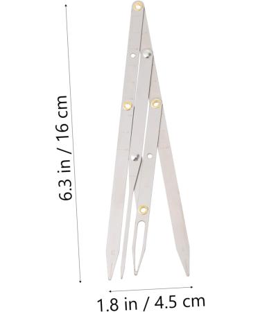 Eyebrow Scale Measuring Tool Eyebrow Ruler Tool Second Generation Eyebrow Card Make up 16X4.5X0.6CM Silver - Buy Online on GoSupps.com