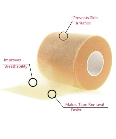 OBTANIM Foam Underwrap Bandage Pre-Wrap Tape for Athletic Elbow/Knees/Ankles - Latex Free - Pack of 4 Rolls (Skin/Black/Blue/Red) - Buy Online on GoSupps.com