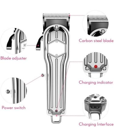 Professional USB Rechargeable Hair Clippers for Men - Cordless Electric Trimmer & Beard Trimmer | International Shipping Available - Buy Online on GoSupps.com