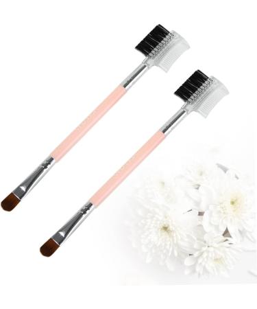 1 Eyebrow Comb Brush Duo Eyebrow Brush Eyelash Brush Professional Cosmetics Brush Concealer Brushes Eye Shadow Brush Double Ended Brow Brush Extend Portable Miss Pink - Buy Online on GoSupps.com
