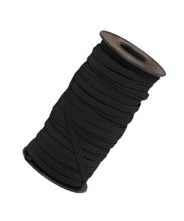 Gatuida Black Elastic Belt Elastic Rope Elastic Band Elastic Spool Leash Muzzle Rubber Band 3700x0.6cm