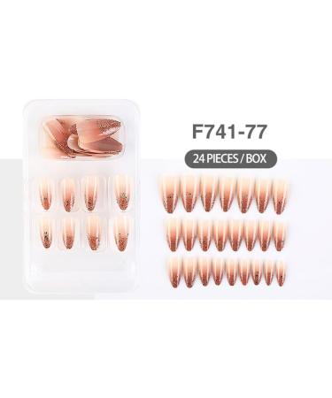 dijiusidy False Nail Perfect Matching Simple to Wear Fingernail Full Coverage Press Type Strong Viscosity Adjustable Paster Type 28 F741 Type 28 F741 - Buy Online on GoSupps.com
