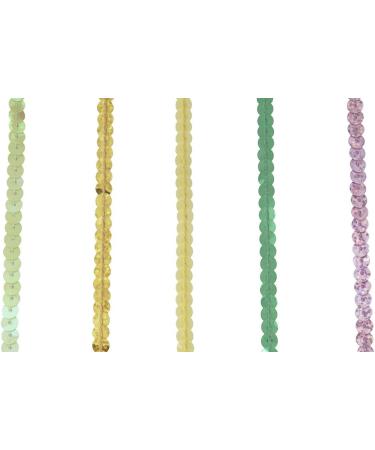 12 Colors 5mm Flat Sequin Trim String Sequins for DIY Craft Embellishments - ALLinONE - Buy Online on GoSupps.com