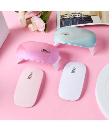 URAQT Mini Gel Nail Lamp - Portable 6W UV LED Gel Nail Dryer with USB, Professional Nail Art Tool for Gel Polish - Pink - Buy Online on GoSupps.com