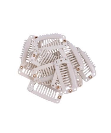Wig Clips with Rubber Snap Clips - 24 Pieces 32mm Blonde 9-Tooth Wig Combs for Secure Hairpieces | International Shipping - Buy Online on GoSupps.com