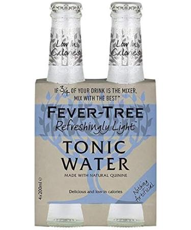 Fever Tree Naturally Light Indian Tonic Water 4 X 200ML - Buy Online on GoSupps.com