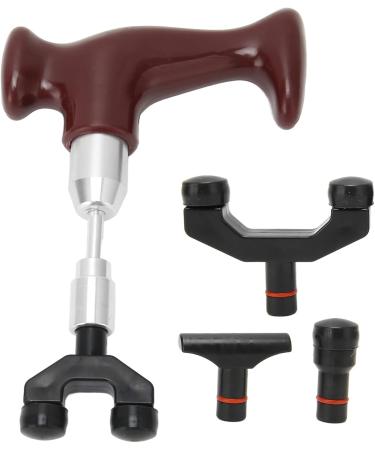 Ververt Touch T-Shape Therapeutic Hand Massager | Deep Tissue Muscle Massage Gun for Pain Relief & Acupressure - Ideal for Physiotherapy - Buy Online on GoSupps.com