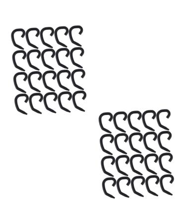 FRCOLOR 40 STK hangers for hearing protection masks headphone ear covers rope buckle earrings clothes rack hooks to hang up mask mask wearers with hook earrings round line
