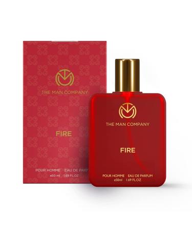 T.he M.an C.ompany Fire EDP - 50ml | Perfume Spray For Men's | Premium Long Lasting Fragrance | Fresh Floral & Woody |