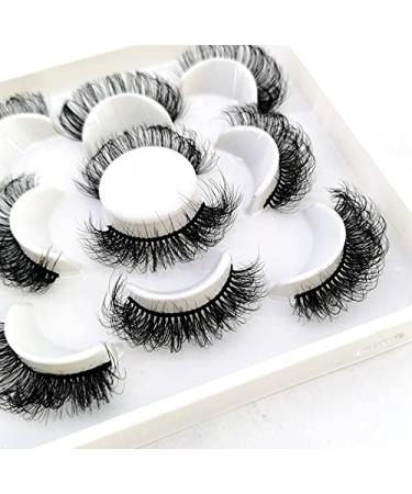HBZGTLAD 5 Pairs 25mm 3D Mink Lashes - Bulk Natural Faux Eyelash Wholesales - Custom Short False Eyelashes (QZ-05 - Buy Online on GoSupps.com