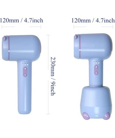 USB Cordless Hair Dryer Mini Hot/Cold Wind Blow Dryer 3 Speed Adjustmen Battery Powered Travel Hairdryer - Buy Online on GoSupps.com