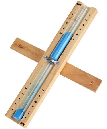 Lukasz 15 Minute Timer Sauna Hourglass - Blue Rotating Sand Timer Countdown Clock for Perfect Timing - Buy Online on GoSupps.com