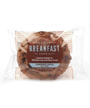 Susie's Smart Breakfast Cookie Mixed Box - Orange Cranberry Nut, Gingered Apple, Banana Coconut, Cocoa - 12 Cookies, 3.5 oz each - Buy Online on GoSupps.com