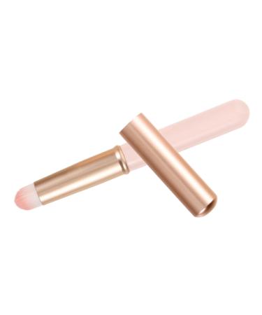 FOMIYES Lip Blending Brush Lip Gloss Makeup Brush Lipstick Brush Applicator Foundation Brush Lip Brush for Women Lipstick Applicator Wands Fiber Wool Pink Lip Mask Brush With Cover
