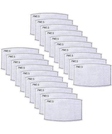 100PCS PM 2.5 Activated Carbon Filters - 5 Layer Anti Haze Filter Paper - Pack of 100 - Buy Online on GoSupps.com