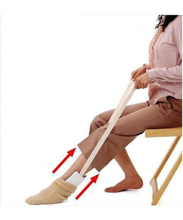 Sock Aid for Elderly Disabled and Handicapped Pull Up Assistance Help Easy-On and Easy Off Socks Aid
