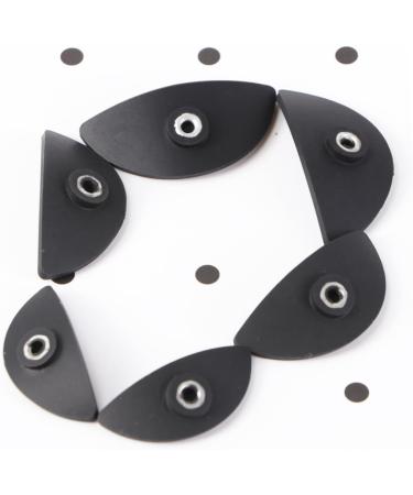 Mipcase 6 Pcs Eye Makeup Make up Kit Eye Shadow Seal Eye Shadow Stamp Crease Tool Die Crystal 5*2.5cm Black - Buy Online on GoSupps.com