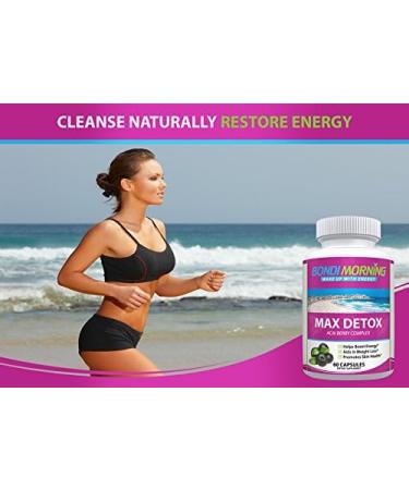 Max Detox Dietary Supplement | Natural & Safe Formula with Acai Berry, Papaya & Ginger | Promotes Colon Cleansing | 60 Capsules - Buy Online on GoSupps.com