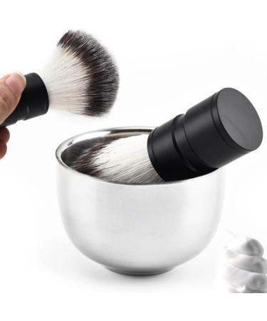 Beaupretty 2-Piece Metal Razor Brush & Bowl Shaving Set for Men | Facial Cleaning & Shaving Gift | 304# Steel - Buy Online on GoSupps.com