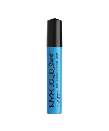 NYX PROFESSIONAL MAKEUP Liquid Suede Cream Lipstick - Little Denim Dress (Bright Sky Blue)