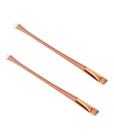 LALADEFIEE 2pcs Eyeliner Brush Brow Definer Brush Fine Liner Brush Eyebrow Makeup Brow Brush Artificial Fiber