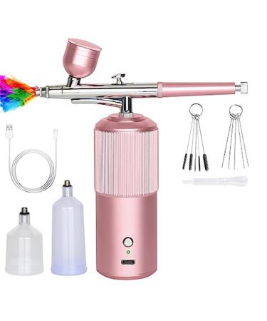 Lizusidtsy Airbrush Kit Rechargeable Handheld Airbrush Compressor Professional Cordless Auto AirbrushGun for Nail Art Makeup A