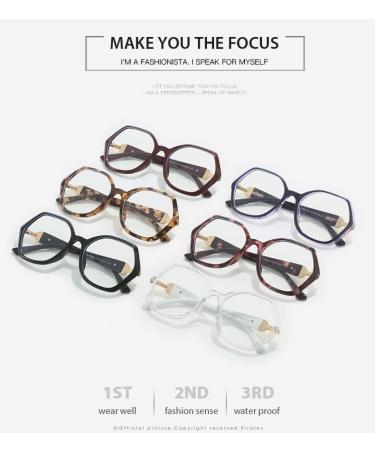 Buy SERONI Tr90 Polygon Blue Light Blocking Glasses for Men & Women | Anti UV Computer & Reading Glasses - Purple 53mm - Buy Online on GoSupps.com