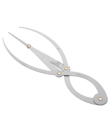 EXCEART Microblading Stencil Made of stainless steel material firm and durable. Eyebrow Measuring Ruler