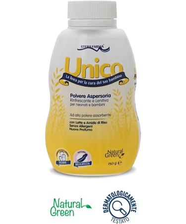 Unico Aspersing Powder for Baby Skin Refresh & Dry After Swimming Soothing Milk & Rice Formula 150g - Buy Online on GoSupps.com