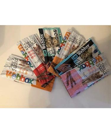 Webbox Tasty Sticks Cat Treats Variety Pack (Pack of 6)