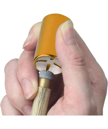 Billiard Tip Shaper & Pool Stick Pick - Aluminum Cue Tip Tool, Golden | Cue Sports Accessory - Buy Online on GoSupps.com
