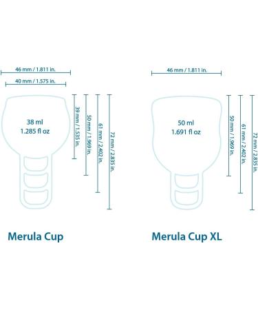 Merula Cup Ice - One Size Medical Silicone Menstrual Cup | Transparent & Comfortable for All Women - Buy Online on GoSupps.com