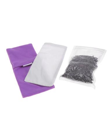 COLLBATH Heated Eye Mask organic flax eye pillows sleeping eye pillow relaxation eye masks sleeping eye cover microwavable heated eye masks lavender eye pillow Yoga Eyeshade natural purple Size 1 Purple