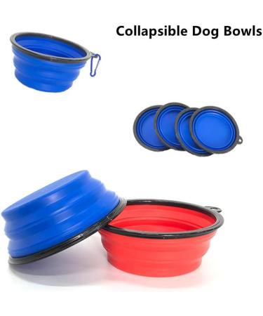 BINDAN Collapsible Dog Bowl Small Water Folding Portable Travel Foldable Silicone Collapsible Food for Pet Dog (Black) - Buy Online on GoSupps.com