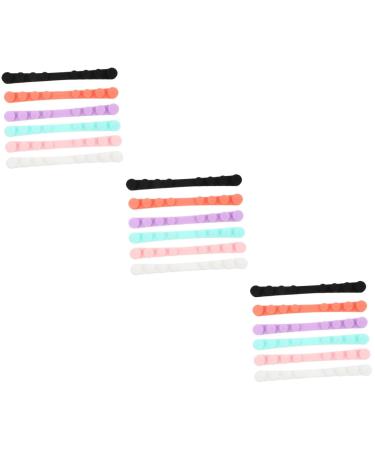 Ipetboom 18 Stk mask Anti-le-ears hanging the ear rope face extension buckle made of silicone adjustable extension buckle slipproof mouth protection ear protector ear clip