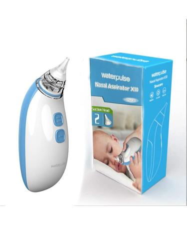 RSSZL Nasal Aspirator for Baby  Electric Baby Nasal Aspirator and Booger Sucker for Newborns Toddlers & Adult BPA Free Baby Nose Sucker with Adjustable 2 Levels Suction Gift for Novice Mom - Blue