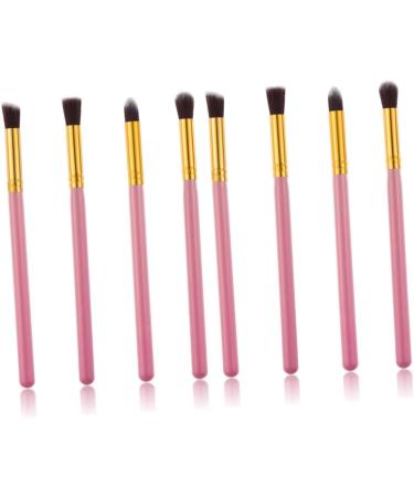 OHPHCALL 8 Pcs Eye Make-up Brush Kit Synthetic Hairs Brushes Foundation Makeup Brushes Eyeshadow Stick mediumx2pcs Pink+goldx2pcs - Buy Online on GoSupps.com