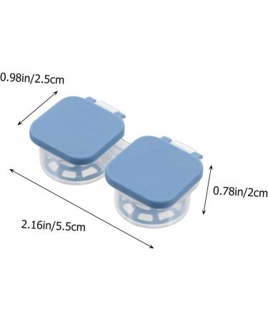 PartyKindom Glasses Case & Contact Lens Holder - Travel Storage Box Blue 5.5x2.5x2cm - International Shipping Available - Buy Online on GoSupps.com