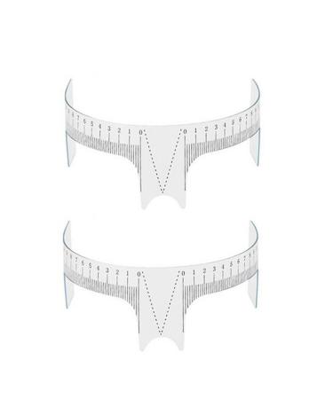 2pcs Nose Ruler for Eyebrow and Hair Care Stencil Shaping Ruler Makeup Measuring Tool Reusable