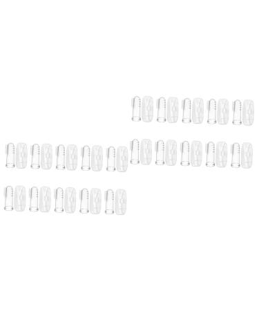 Minkissy 20 sentences fingerbrush baby toothbrush baby toothbrush baby toys baby toys travel toothbrush toothbrushes for children baby fingers toothbrush milk teeth clean 1 piece (1 Pack) transparentx2stk