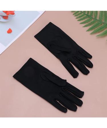 FRCOLOR 8 Pairs Sleeping Gloves Dry Hands White Cotton Gloves for Black Lotion Gloves Etiquette Gloves Black Jewelry Gloves Warm Gloves Industrial Gloves Spa Thin Section Work 22X8.5cm Black - Buy Online on GoSupps.com